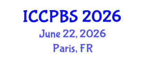 International Conference on Cognitive, Psychological and Behavioral Sciences (ICCPBS) June 22, 2026 - Paris, France