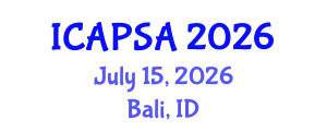 International Conference on Atomic Physics, Systems and Applications (ICAPSA) July 15, 2026 - Bali, Indonesia