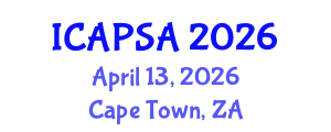 International Conference on Atomic Physics, Systems and Applications (ICAPSA) April 13, 2026 - Cape Town, South Africa