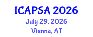 International Conference on Atomic Physics, Systems and Applications (ICAPSA) July 29, 2026 - Vienna, Austria