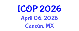 International Conference on Optics and Photonics (ICOP) April 06, 2026 - Cancún, Mexico