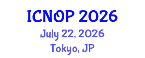 International Conference on Nanotechnology, Optoelectronics and Photonics (ICNOP) July 22, 2026 - Tokyo, Japan