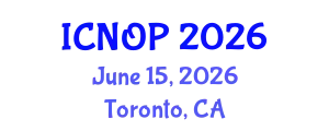 International Conference on Nanotechnology, Optoelectronics and Photonics (ICNOP) June 15, 2026 - Toronto, Canada