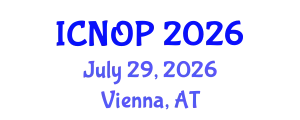 International Conference on Nanotechnology, Optoelectronics and Photonics (ICNOP) July 29, 2026 - Vienna, Austria