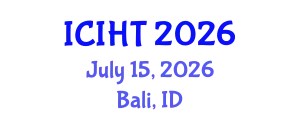 International Conference on Information, Hospitality and Tourism (ICIHT) July 15, 2026 - Bali, Indonesia