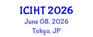International Conference on Information, Hospitality and Tourism (ICIHT) June 08, 2026 - Tokyo, Japan