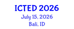 International Conference on Technology, Education and Development (ICTED) July 15, 2026 - Bali, Indonesia