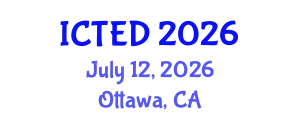 International Conference on Technology, Education and Development (ICTED) July 12, 2026 - Ottawa, Canada