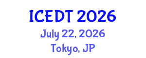 International Conference on Educational Design and Technology (ICEDT) July 22, 2026 - Tokyo, Japan