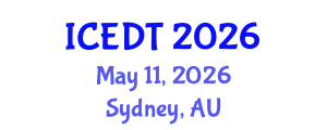 International Conference on Educational Design and Technology (ICEDT) May 11, 2026 - Sydney, Australia