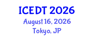 International Conference on Educational Design and Technology (ICEDT) August 16, 2026 - Tokyo, Japan