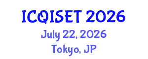 International Conference on Quantum Information Science, Engineering and Technology (ICQISET) July 22, 2026 - Tokyo, Japan