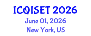 International Conference on Quantum Information Science, Engineering and Technology (ICQISET) June 01, 2026 - New York, United States