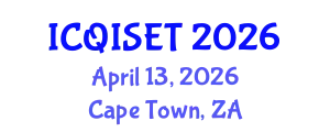 International Conference on Quantum Information Science, Engineering and Technology (ICQISET) April 13, 2026 - Cape Town, South Africa
