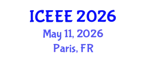 International Conference on Ecological and Environmental Engineering (ICEEE) May 11, 2026 - Paris, France