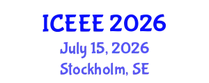 International Conference on Ecological and Environmental Engineering (ICEEE) July 15, 2026 - Stockholm, Sweden