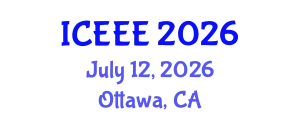 International Conference on Ecological and Environmental Engineering (ICEEE) July 12, 2026 - Ottawa, Canada