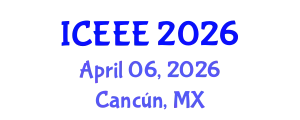 International Conference on Ecological and Environmental Engineering (ICEEE) April 06, 2026 - Cancún, Mexico