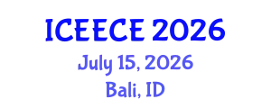 International Conference on Energy, Environmental and Chemical Engineering (ICEECE) July 15, 2026 - Bali, Indonesia