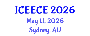 International Conference on Energy, Environmental and Chemical Engineering (ICEECE) May 11, 2026 - Sydney, Australia