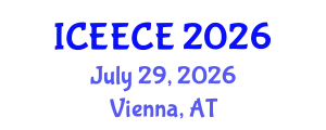International Conference on Energy, Environmental and Chemical Engineering (ICEECE) July 29, 2026 - Vienna, Austria