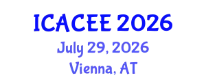 International Conference on Architectural, Civil and Environmental Engineering (ICACEE) July 29, 2026 - Vienna, Austria