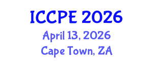 International Conference on Chemical and Process Engineering (ICCPE) April 13, 2026 - Cape Town, South Africa