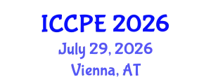 International Conference on Chemical and Process Engineering (ICCPE) July 29, 2026 - Vienna, Austria