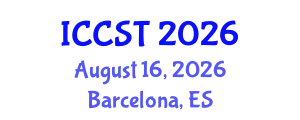 International Conference on Computer Science and Technology (ICCST) August 16, 2026 - Barcelona, Spain