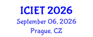 International Conference on Imaging Engineering and Technology (ICIET) September 06, 2026 - Prague, Czechia