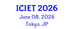 International Conference on Imaging Engineering and Technology (ICIET) June 08, 2026 - Tokyo, Japan