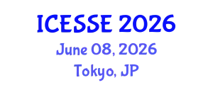 International Conference on Earth and Space Sciences and Engineering (ICESSE) June 08, 2026 - Tokyo, Japan