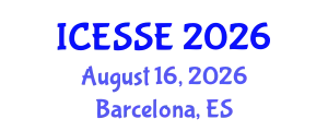 International Conference on Earth and Space Sciences and Engineering (ICESSE) August 16, 2026 - Barcelona, Spain