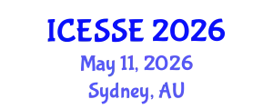 International Conference on Earth and Space Sciences and Engineering (ICESSE) May 11, 2026 - Sydney, Australia