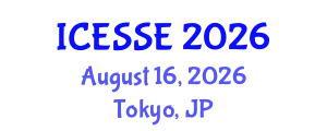 International Conference on Earth and Space Sciences and Engineering (ICESSE) August 16, 2026 - Tokyo, Japan