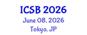 International Conference on Systems Biology (ICSB) June 08, 2026 - Tokyo, Japan