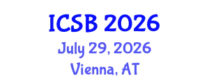 International Conference on Systems Biology (ICSB) July 29, 2026 - Vienna, Austria