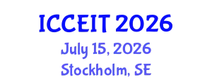 International Conference on Computer Education and Instructional Technology (ICCEIT) July 15, 2026 - Stockholm, Sweden