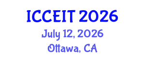 International Conference on Computer Education and Instructional Technology (ICCEIT) July 12, 2026 - Ottawa, Canada