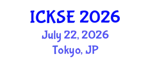 International Conference on Knowledge and Software Engineering (ICKSE) July 22, 2026 - Tokyo, Japan