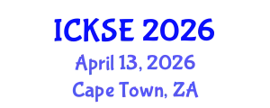 International Conference on Knowledge and Software Engineering (ICKSE) April 13, 2026 - Cape Town, South Africa