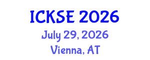 International Conference on Knowledge and Software Engineering (ICKSE) July 29, 2026 - Vienna, Austria