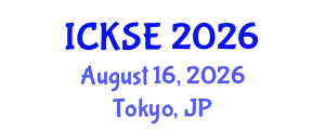 International Conference on Knowledge and Software Engineering (ICKSE) August 16, 2026 - Tokyo, Japan