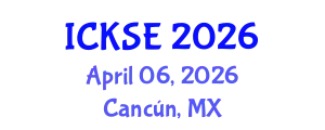 International Conference on Knowledge and Software Engineering (ICKSE) April 06, 2026 - Cancún, Mexico
