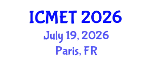 International Conference on Management Engineering and Technology (ICMET) July 19, 2026 - Paris, France