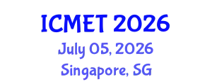 International Conference on Management Engineering and Technology (ICMET) July 05, 2026 - Singapore, Singapore