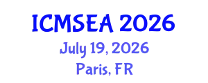 International Conference on Mathematical Sciences, Engineering and Applications (ICMSEA) July 19, 2026 - Paris, France
