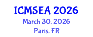 International Conference on Mathematical Sciences, Engineering and Applications (ICMSEA) March 30, 2026 - Paris, France