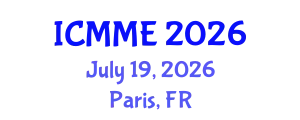 International Conference on Mechanical and Mechatronics Engineering (ICMME) July 19, 2026 - Paris, France