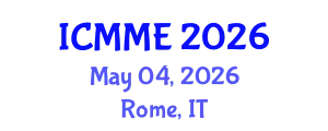 International Conference on Mechanical and Mechatronics Engineering (ICMME) May 04, 2026 - Rome, Italy